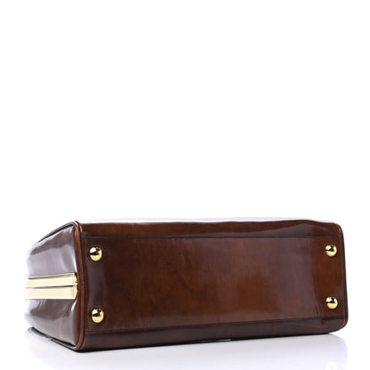 Prada Spazzolato Pyramid Bag Tabacco Fume 3 of 5