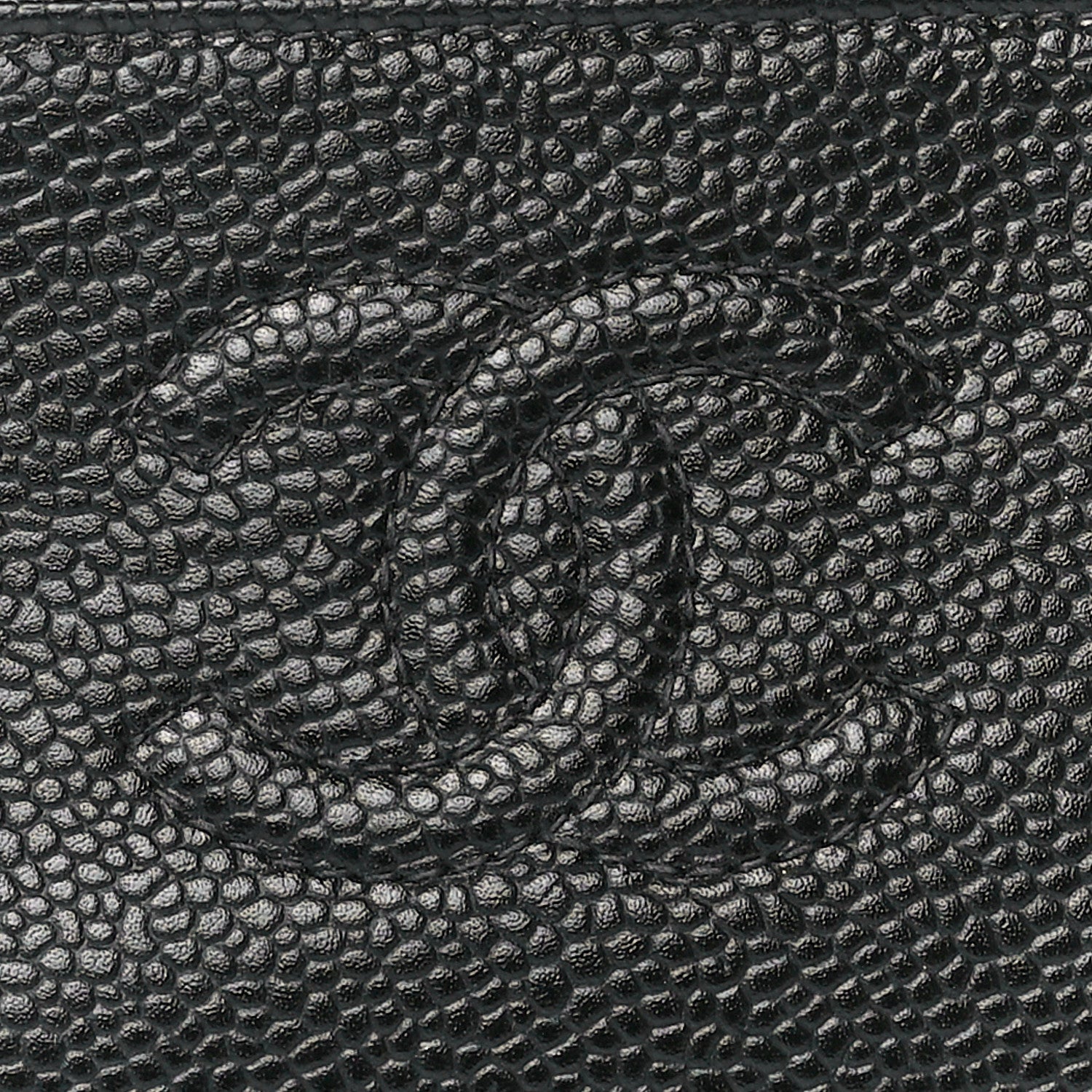 Chanel Caviar Timeless CC Cosmetic Pouch Bag Black 7 of 11