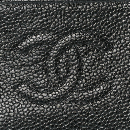 Chanel Caviar Timeless CC Cosmetic Pouch Bag Black 7 of 11