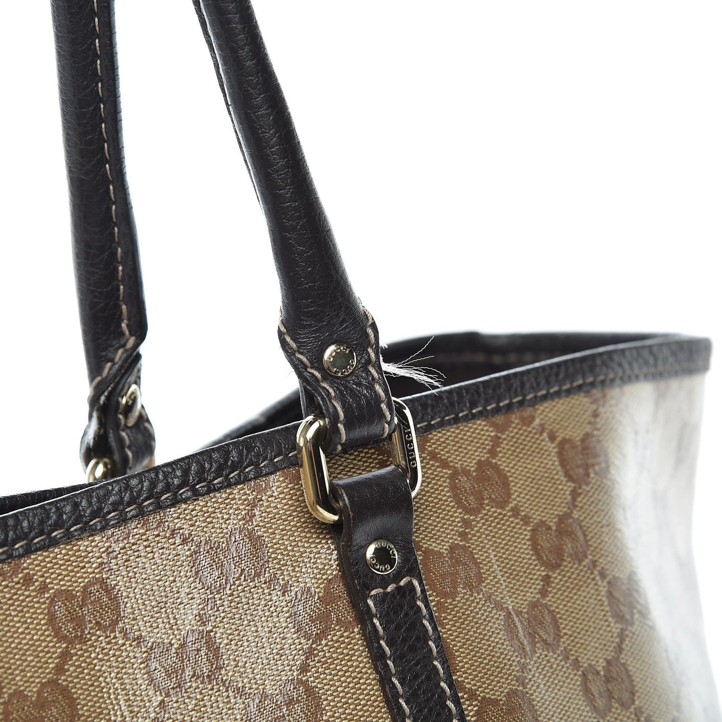 Crystal Monogram Large Joy Tote Beige Ebony Testa di Moro