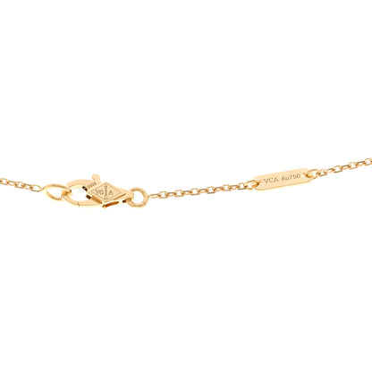 Van Cleef & Arpels 18K Yellow Gold Diamond Mini Frivole Pendant Necklace 5 of 6
