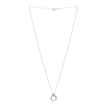 Tiffany 18K Rose Gold Paloma's Melody Mini Circle Pendant Necklace 2 of 5