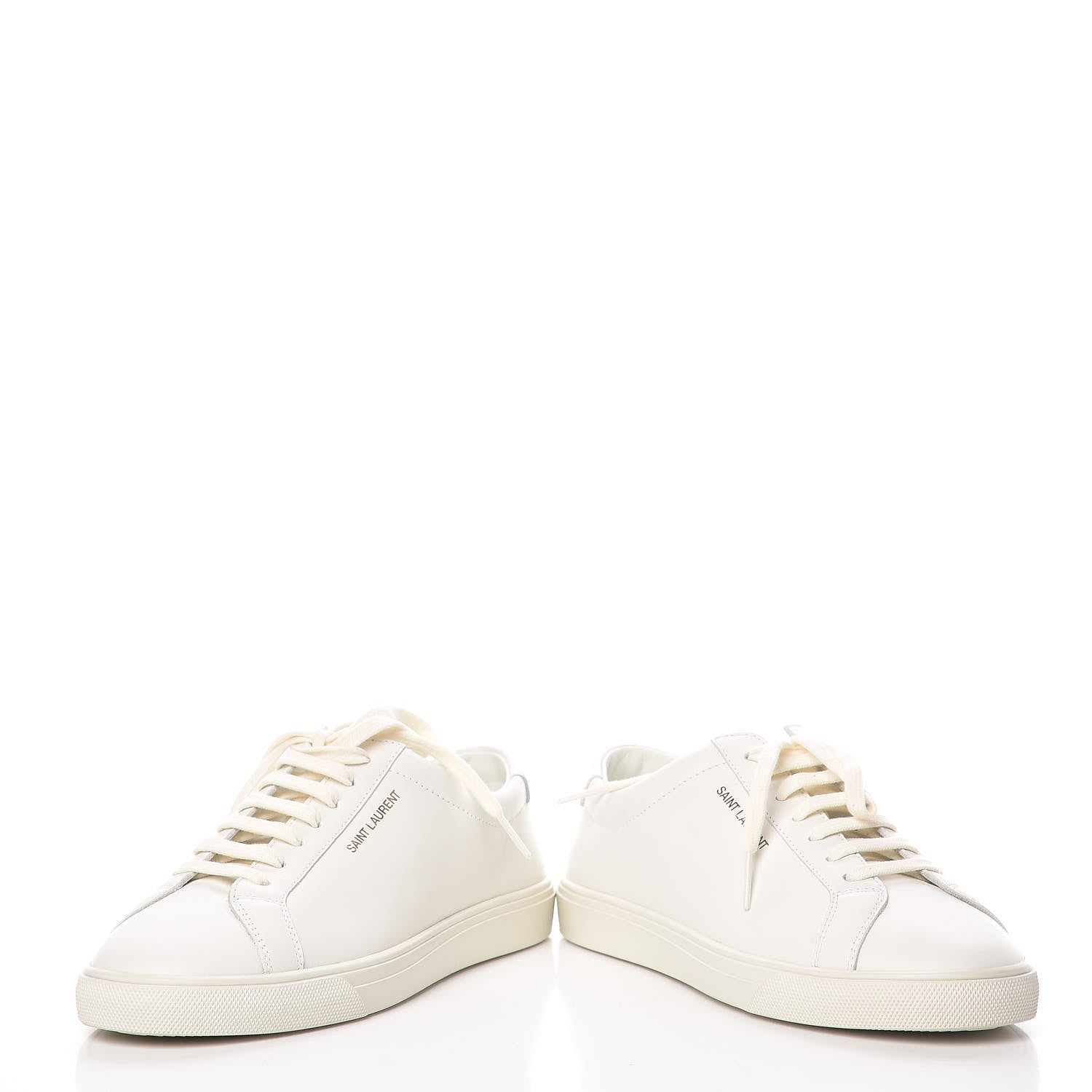 Saint Laurent Calfskin Andy Low Top Sneakers 38.5 White 10 of 11