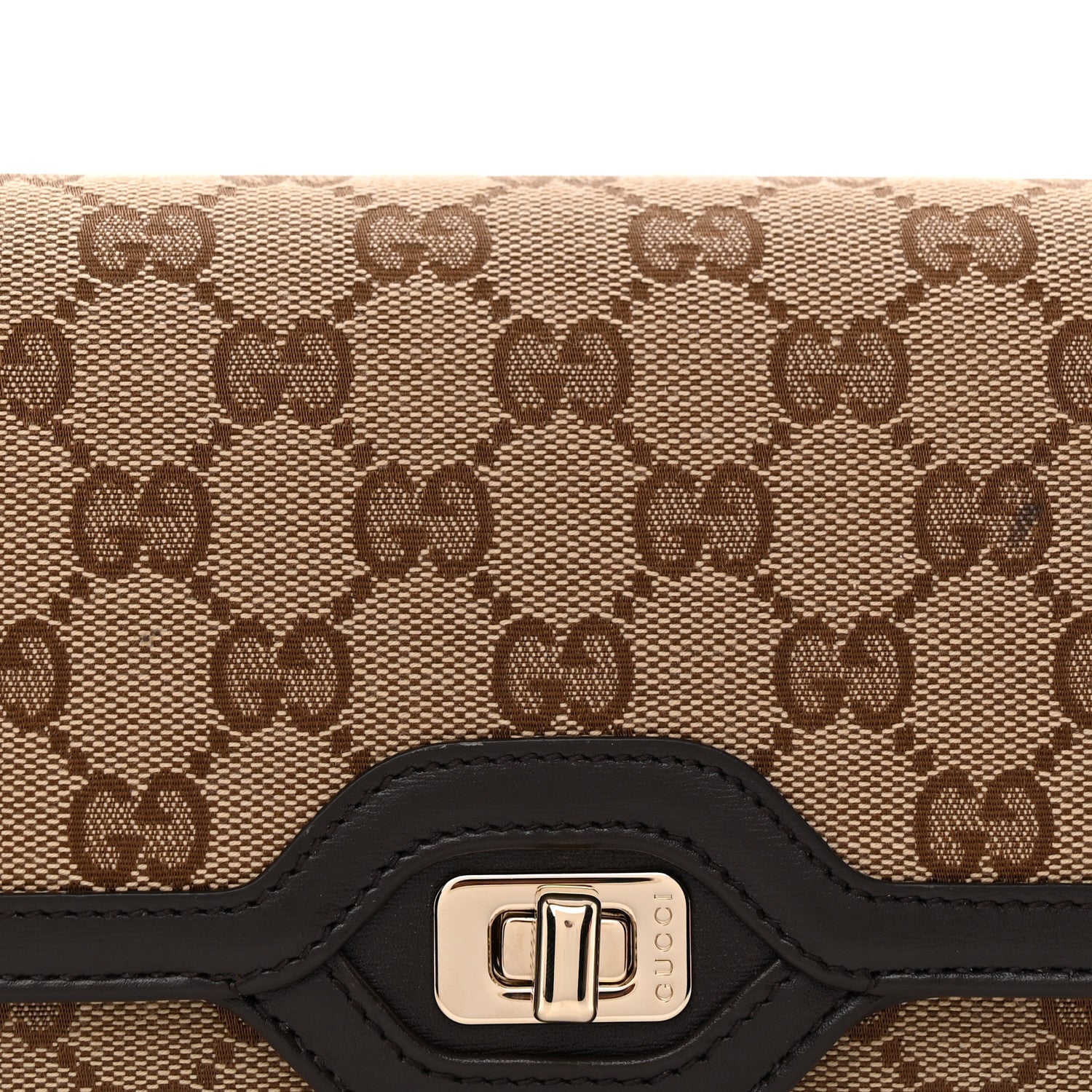 Gucci GG Monogram Small Luce Shoulder Bag Beige Ebony 7 of 10
