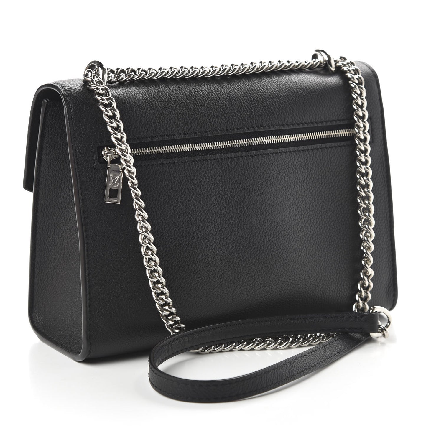 Soft Calfskin My Lockme Chain Bag BB Black