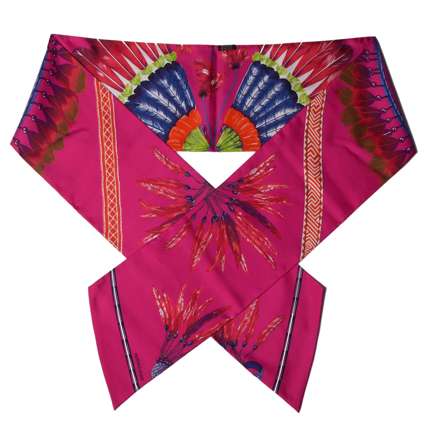 Silk Brazil Maxi Twilly Fuchsia