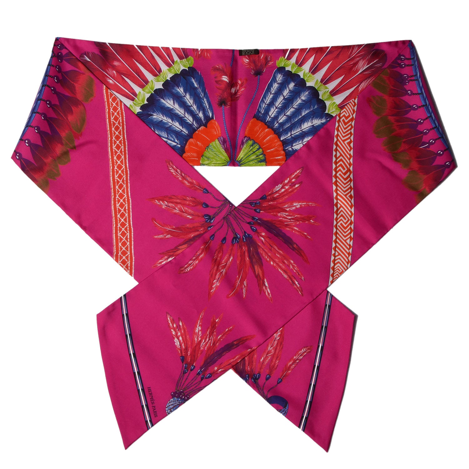 Hermes Silk Brazil Maxi Twilly Fuchsia 1 of 4
