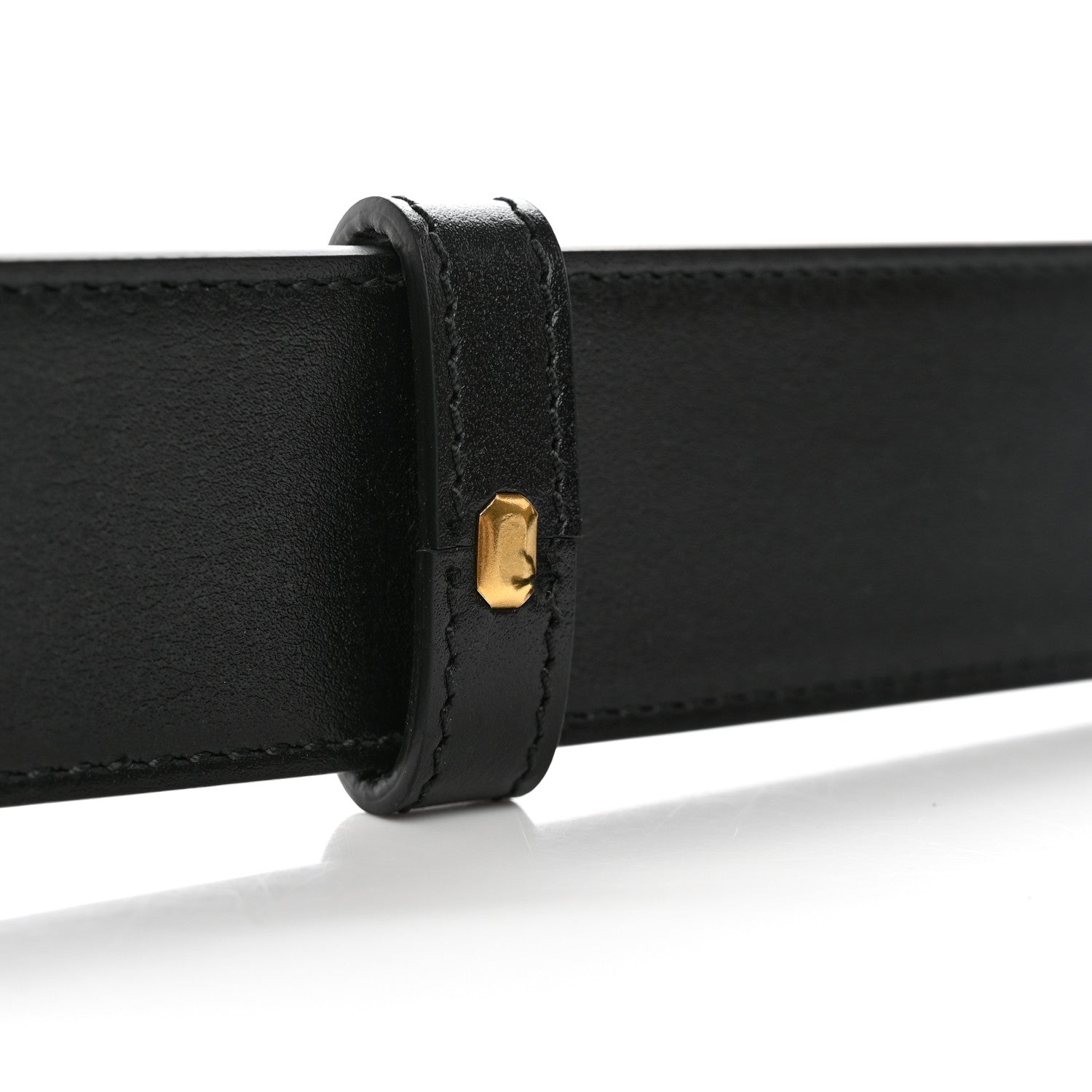 Gucci GG Supreme Monogram Plutone Calfskin Double G Reversible 37mm Belt 100 40 Beige Ebony New Acero 6 of 11