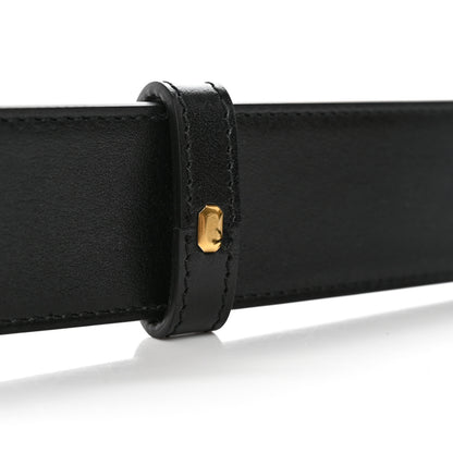 Gucci GG Supreme Monogram Plutone Calfskin Double G Reversible 37mm Belt 100 40 Beige Ebony New Acero 6 of 11