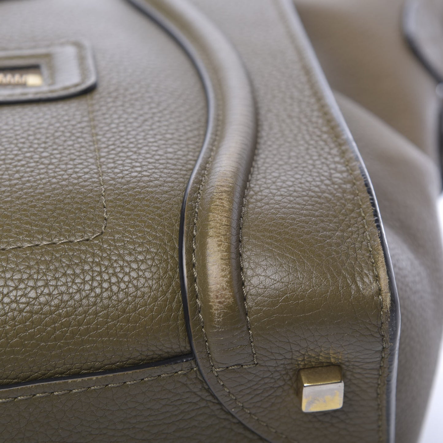 Drummed Calfskin Mini Luggage Jungle