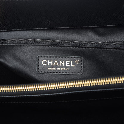 Chanel Caviar Quilted XL Grand Shopping Tote GST Black 6 of 8