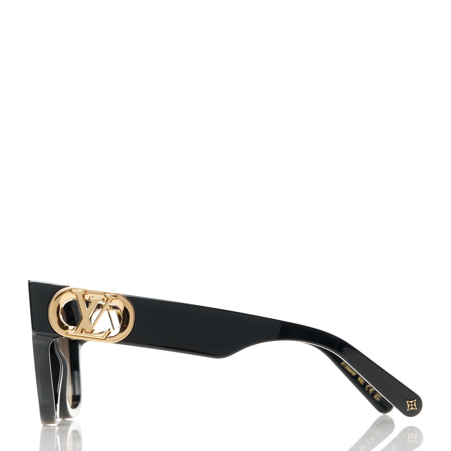 Acetate LV Link PM Square Sunglasses Z1566W Black