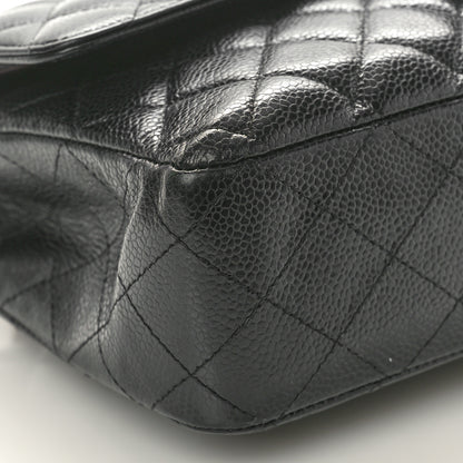 Chanel Caviar Quilted Medium Double Flap Black 9 of 11