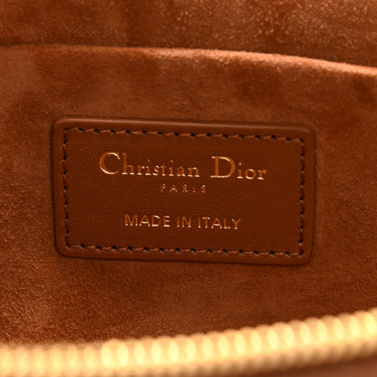 Christian Dior Lambskin Cannage Small Diortravel Vanity Case Cognac 6 of 9