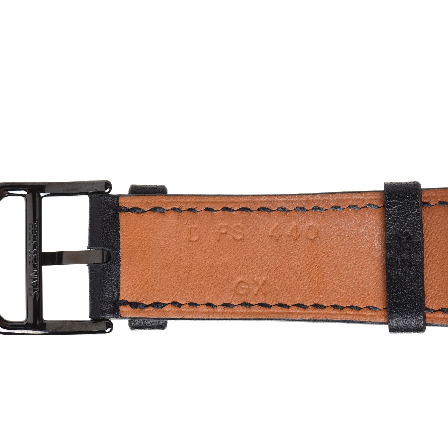 Hermes Swift 38mm Apple Watch Double Tour Band Black 5 of 9