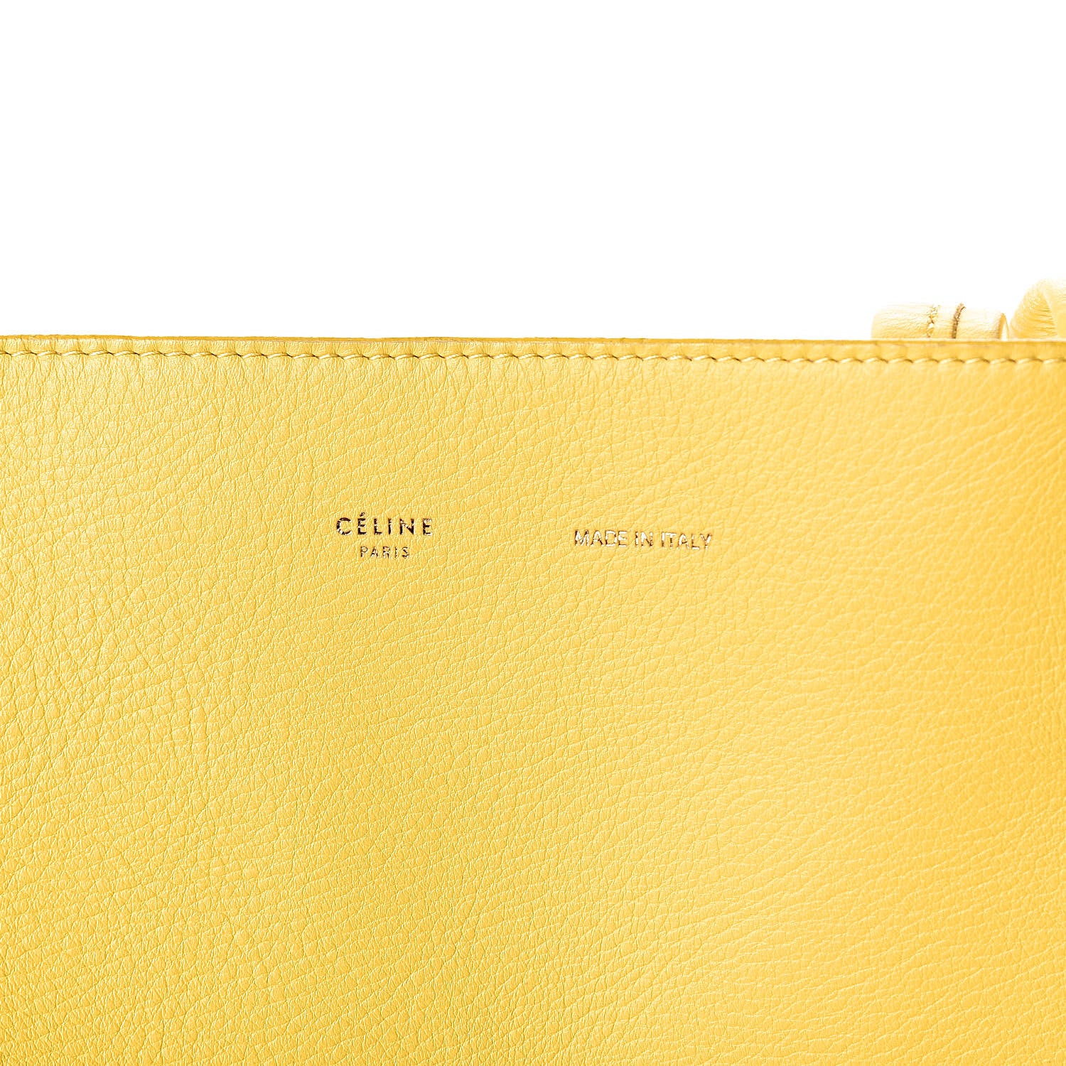 Celine Supple Calfskin Medium Horizontal Cabas Phantom Sun Yellow 6 of 12