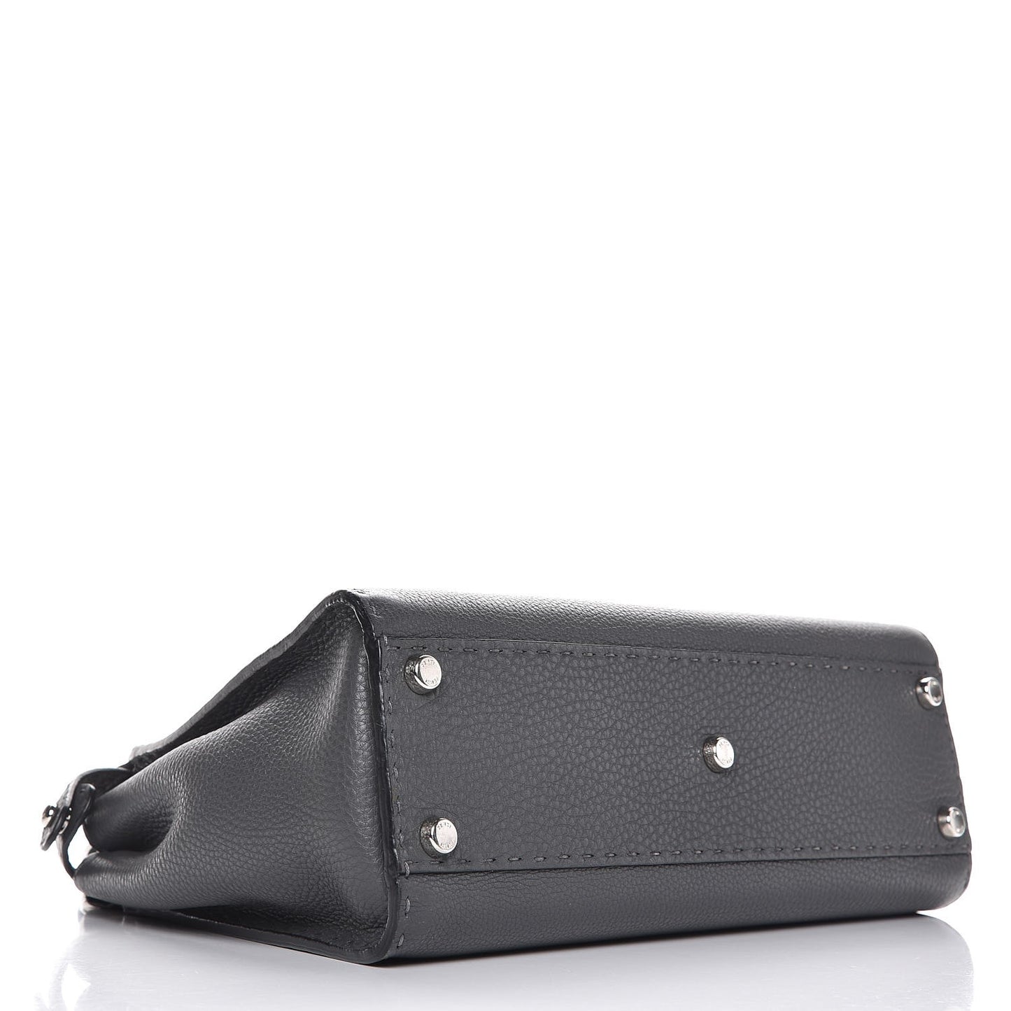 Cuoio Romano Selleria Bi-Color Medium Peekaboo Iconic Satchel Asfalto Latte
