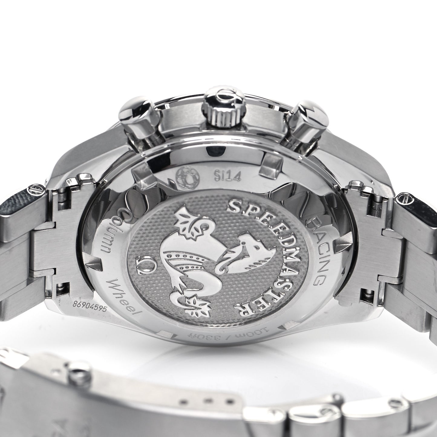 Stainless Steel 40mm Speedmaster Racing Co-Axial Chronograph Automatic Watch Black 326.30.40.50.01.001
