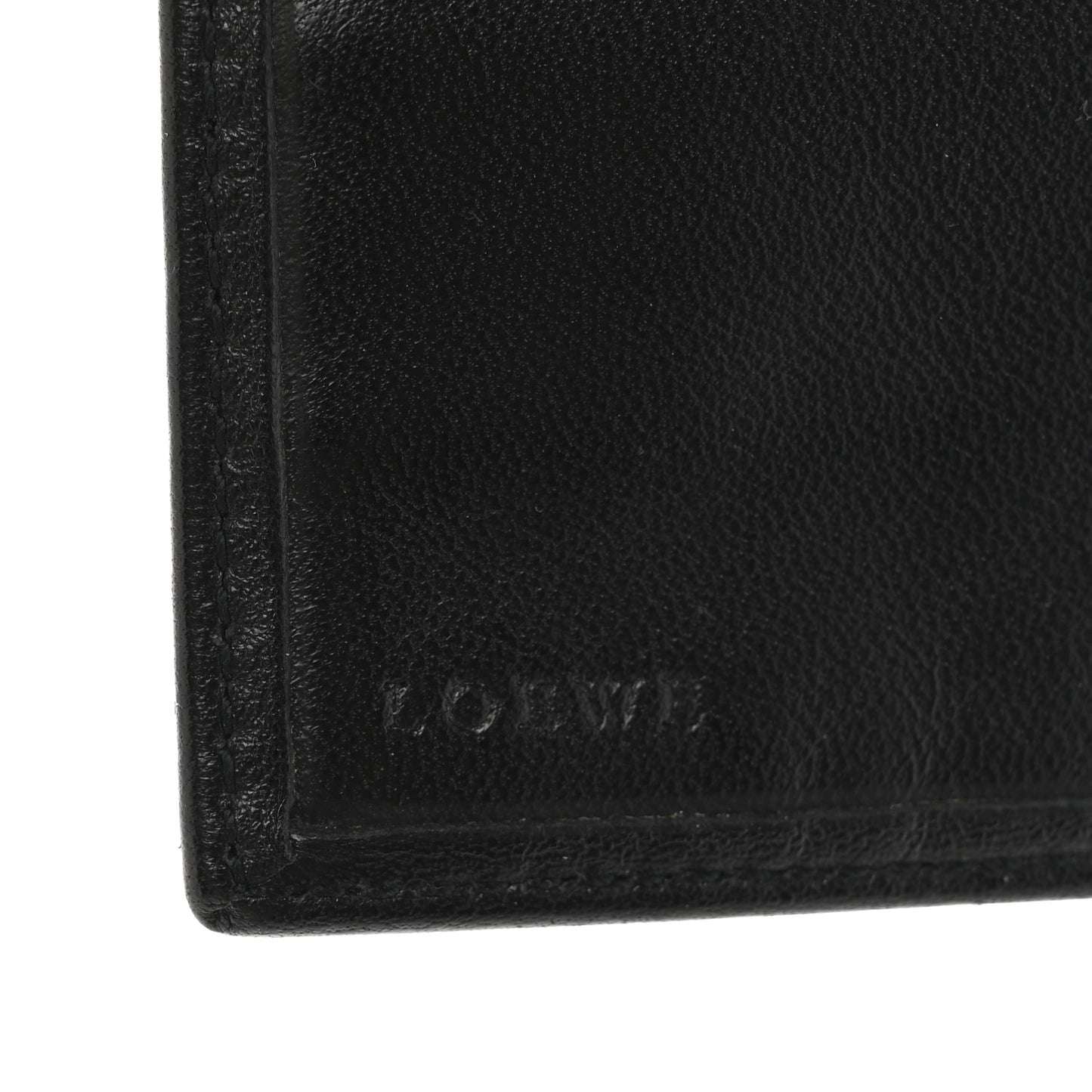 Calfskin Long Horizontal Wallet Black