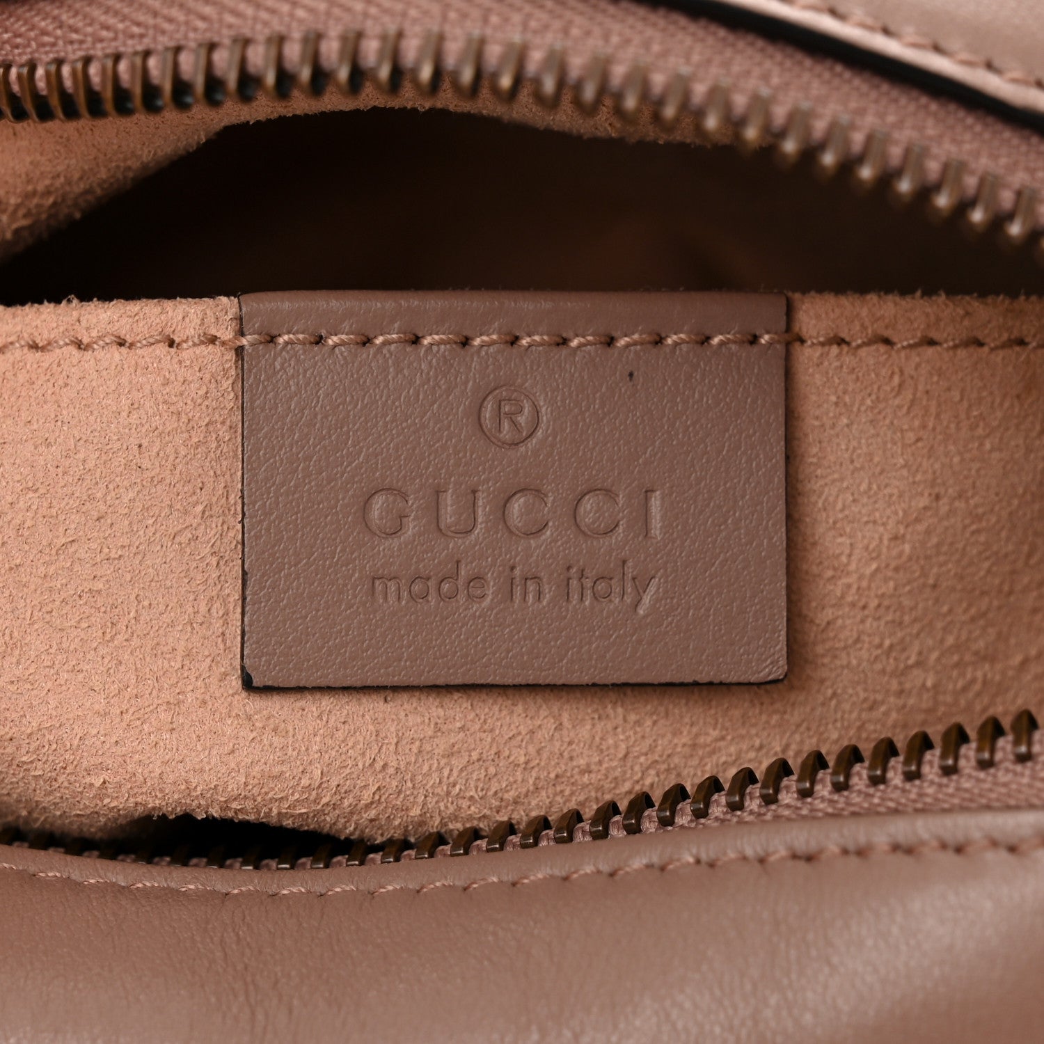 Gucci Calfskin Matelasse Mini GG Marmont Chain Shoulder Bag Porcelain Rose 6 of 10