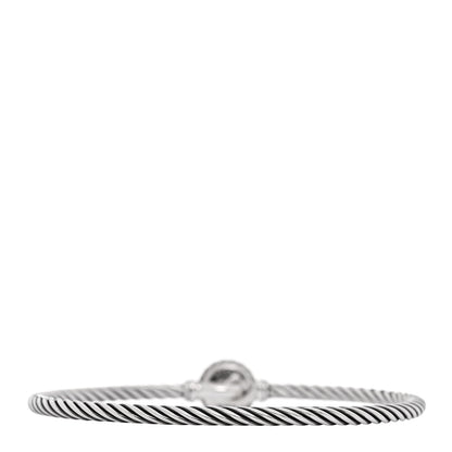 David Yurman Sterling Silver Black Onyx 3mm Chatelaine Bracelet 2 of 4