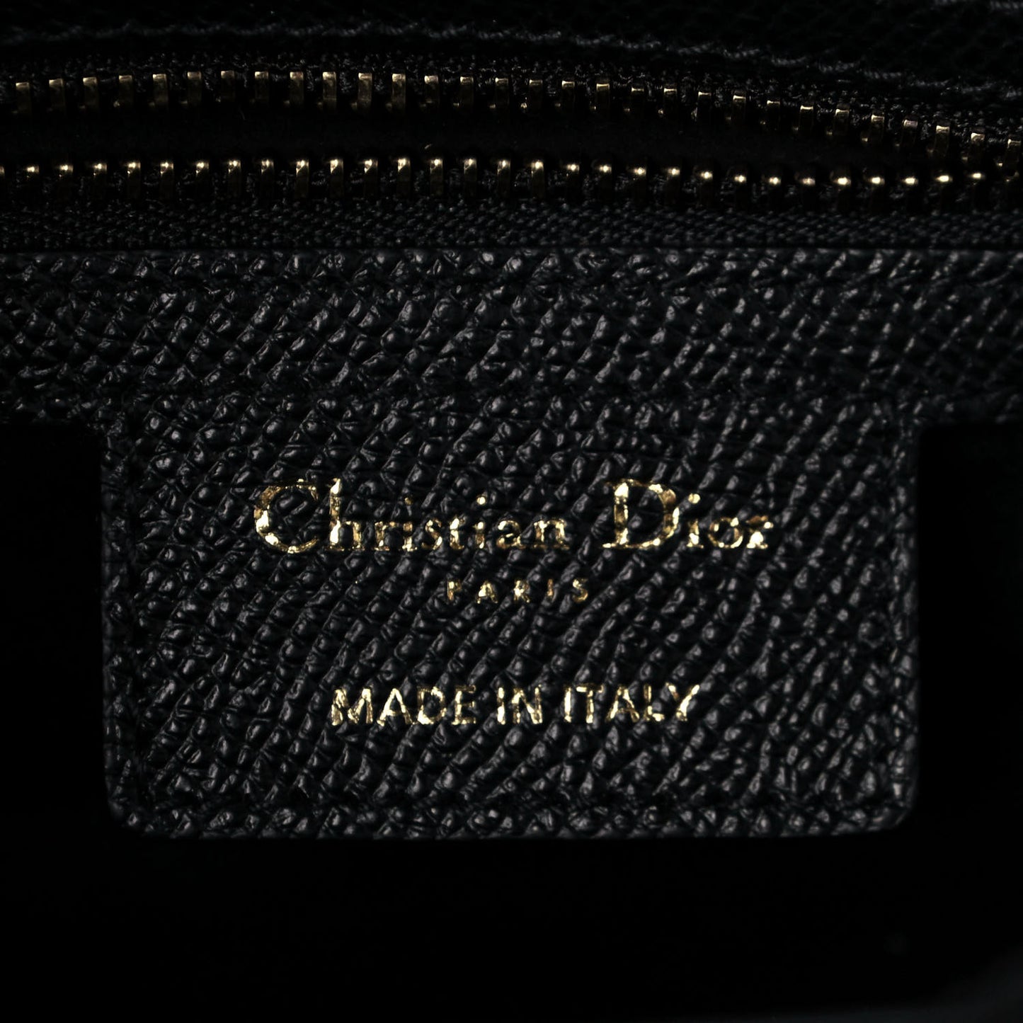 Grained Calfskin Saddle Bag Black