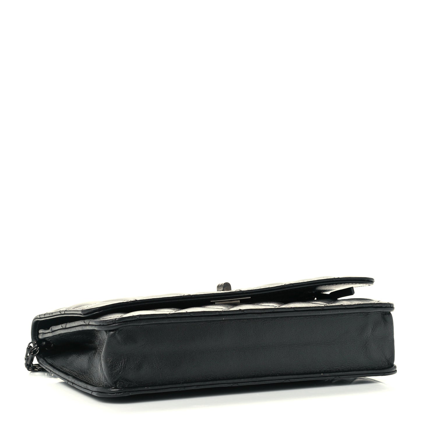 Aged Calfskin Quilted Reissue Wallet On Chain WOC So Black