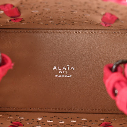 Alaia Lux Calfskin Vienne Wave Mina 16 Bag Framboise 5 of 11