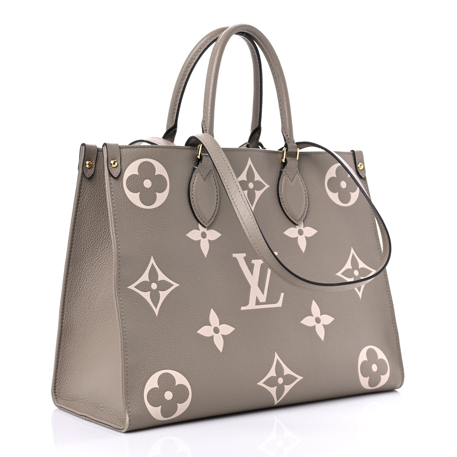Louis Vuitton Empreinte Monogram Giant Onthego MM Tourterelle Creme 3 of 19