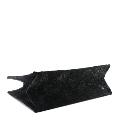 Christian Dior Embroidered 3D Macrame D-Lace Sun Medium Book Tote Black 4 of 10