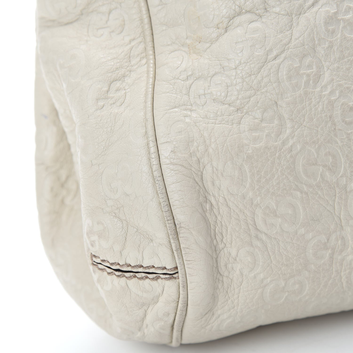 Gucci Guccissima Large New Ladies Hobo Off White 9 of 13