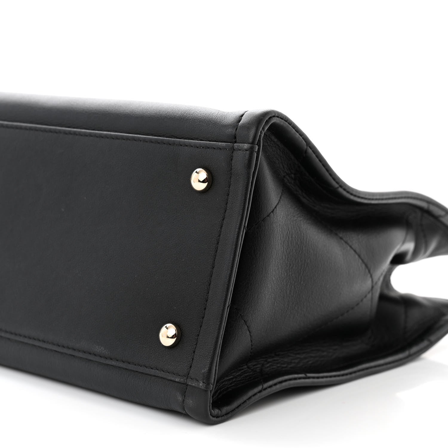Chanel Calfskin CC Zipped Shopping Tote Black 10 of 11