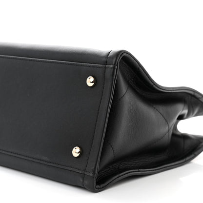Chanel Calfskin CC Zipped Shopping Tote Black 10 of 11