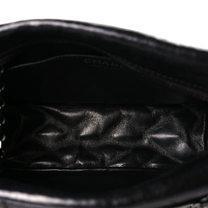 Chanel Metallic Aged Calfskin Quilted Medium Reissue Camera Case Black 5 of 8