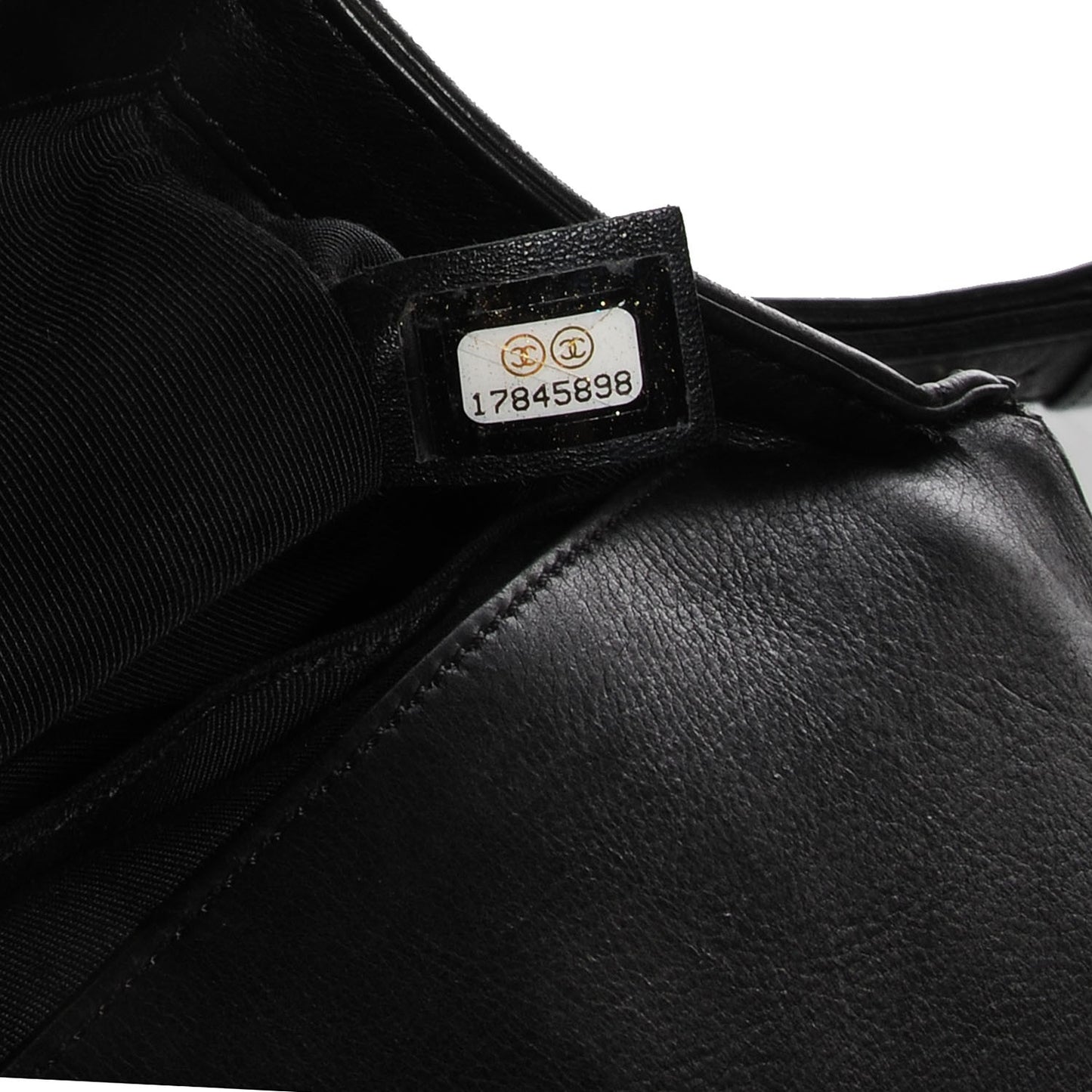 Calfskin Quilted Medium Boy Flap Black