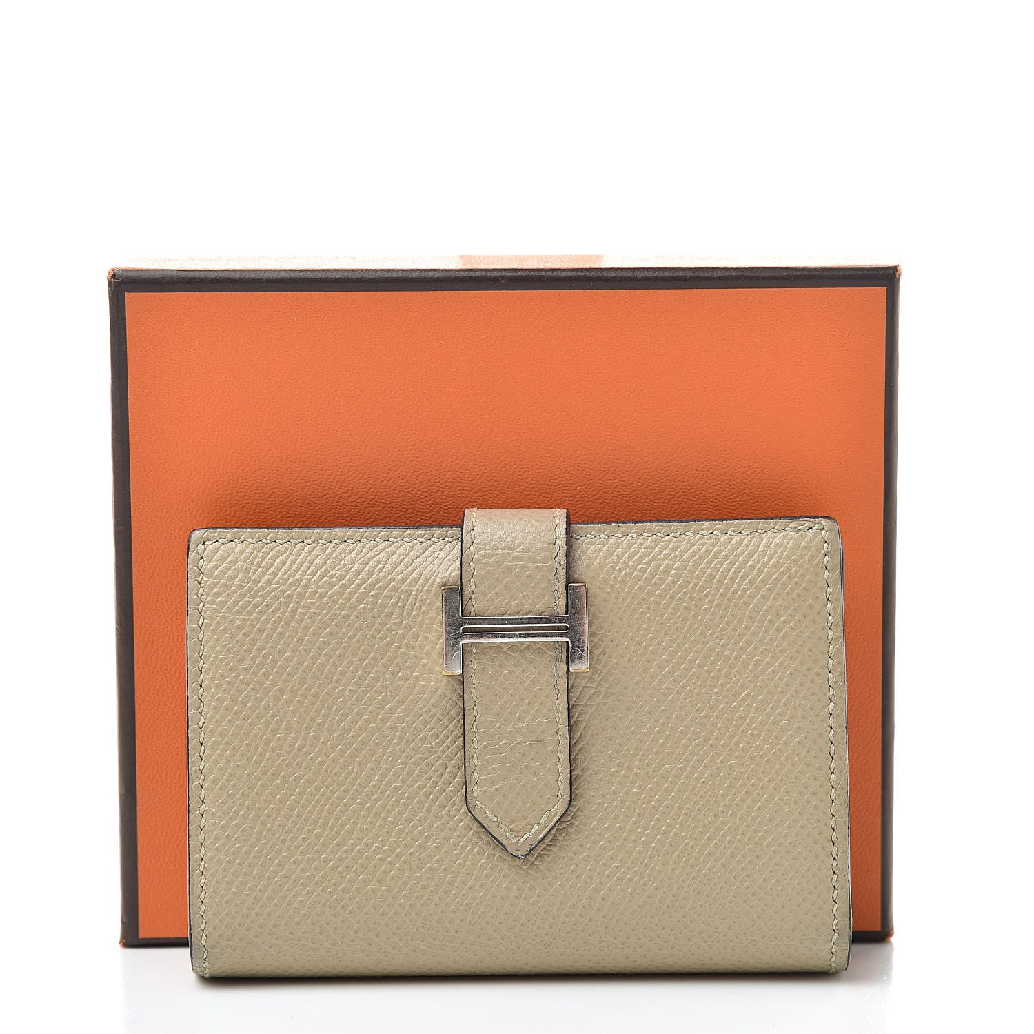 Hermes Epsom Bearn Card Holder Wallet Trench 11 of 11