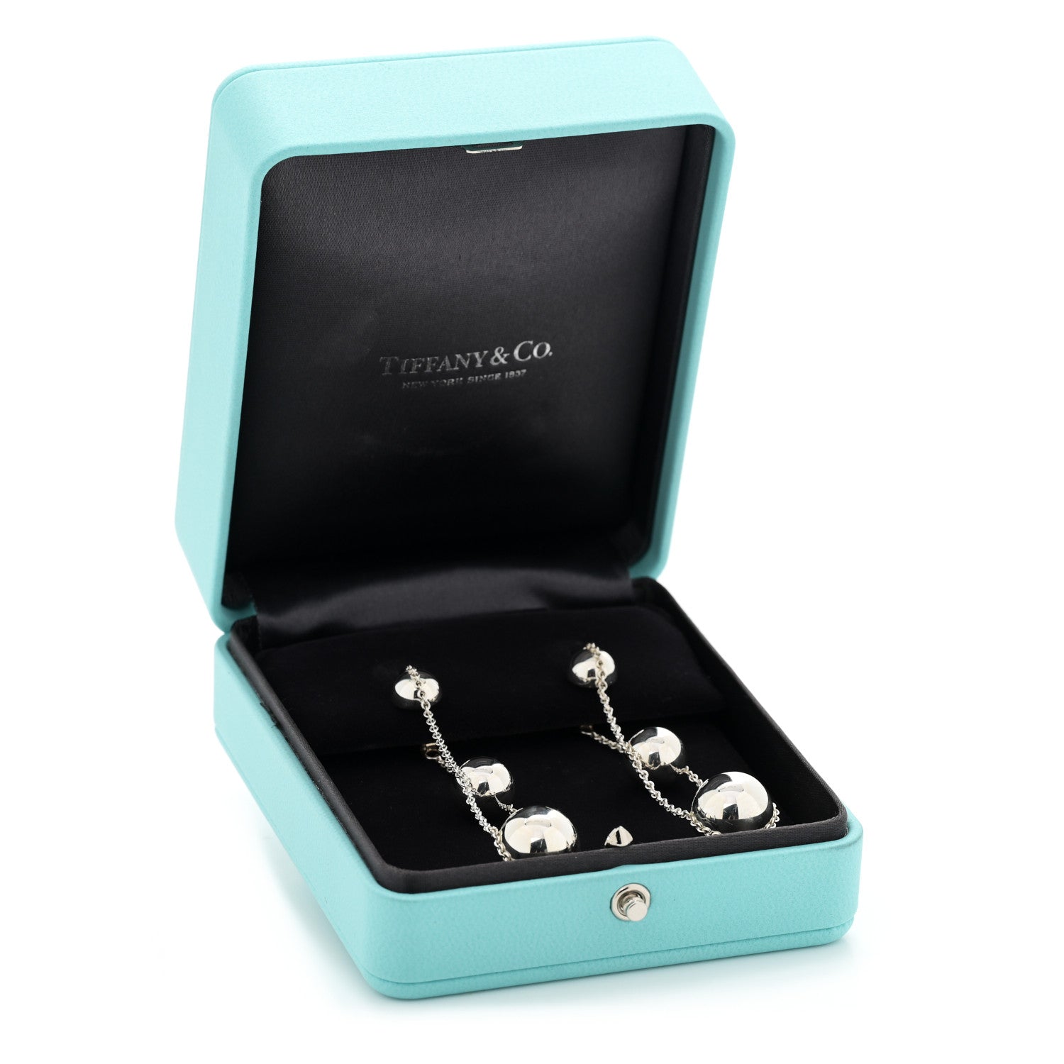 Tiffany Sterling Silver HardWear Triple Drop Earrings 5 of 5