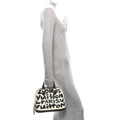 Louis Vuitton Graffiti Alma MM Black 2 of 14
