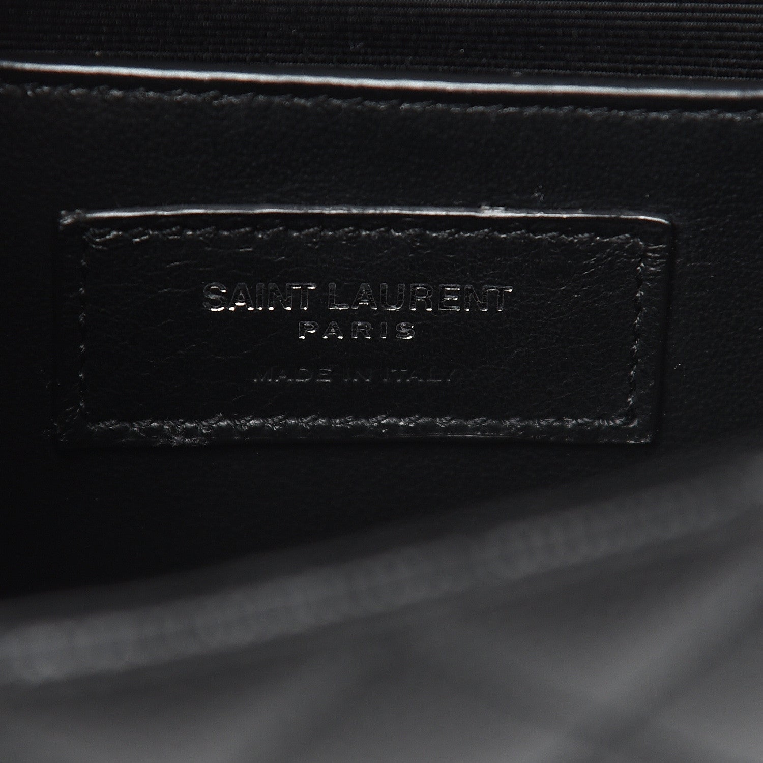 Saint Laurent Grain De Poudre Tri-Quilt Small College Monogram Satchel Black 6 of 9