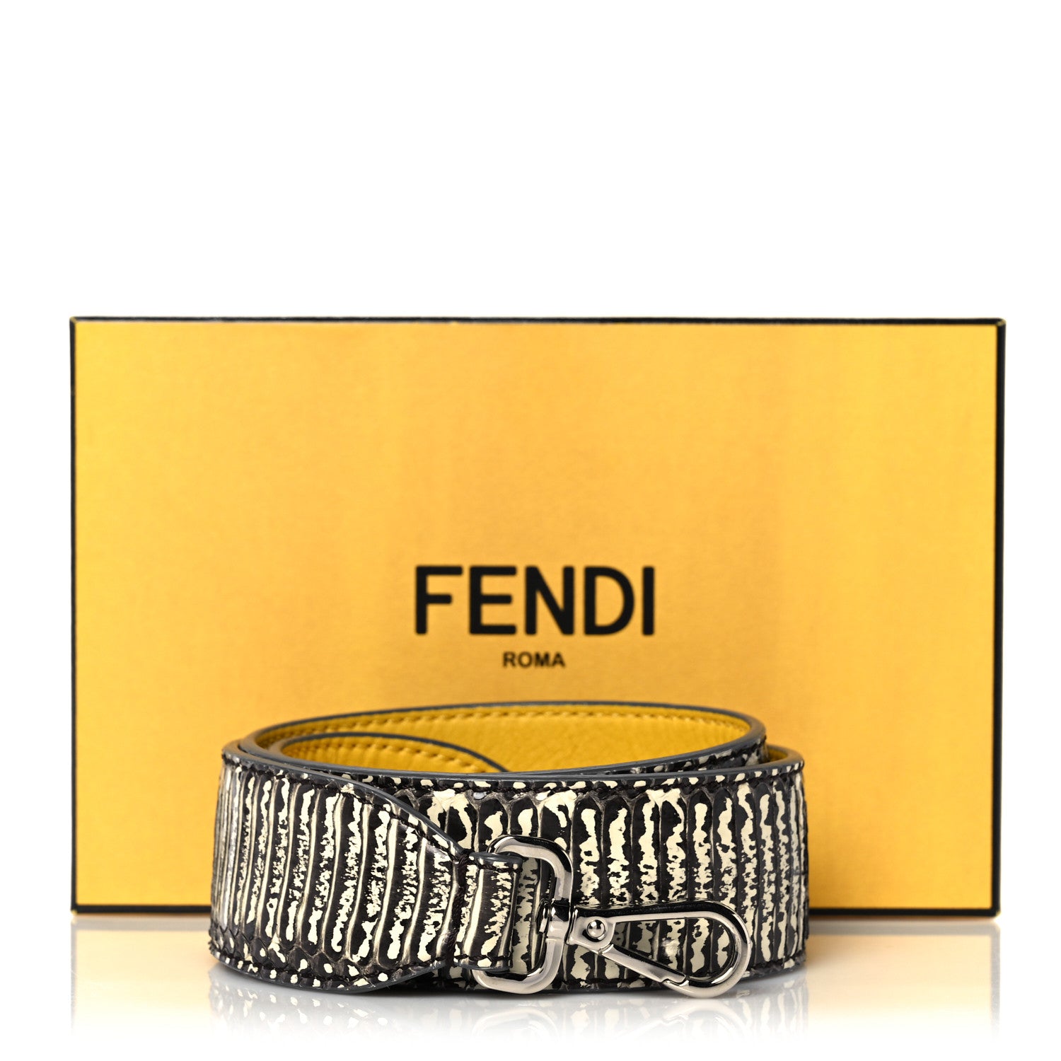 Fendi Elaphe Strap You Yellow 7 of 7