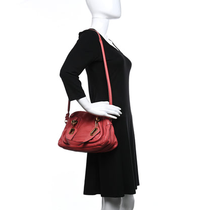 Chloe Calfskin Small Paraty Scarlet Red 2 of 10