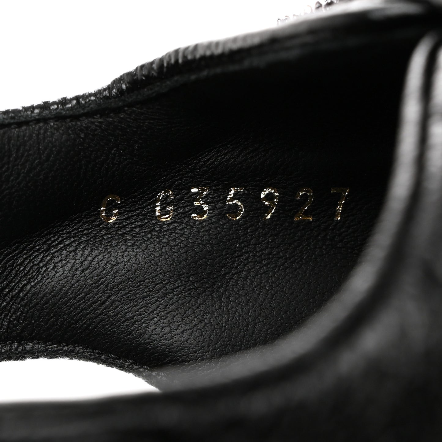 Grained Calfskin Velcro Dad Sandals 38 Black
