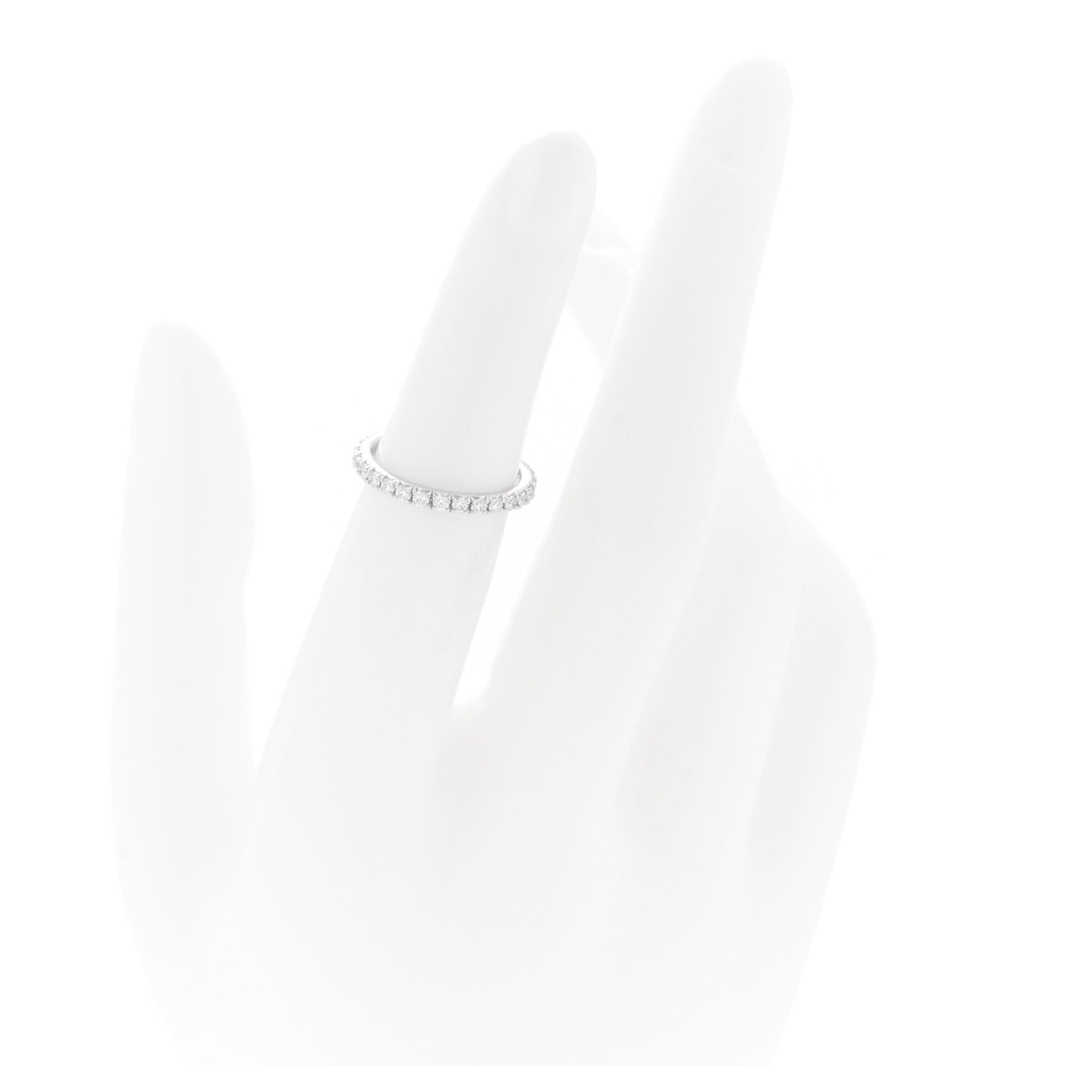 Harry Winston Platinum Diamond Eternity Wedding Band Ring 47 4.25 2 of 6