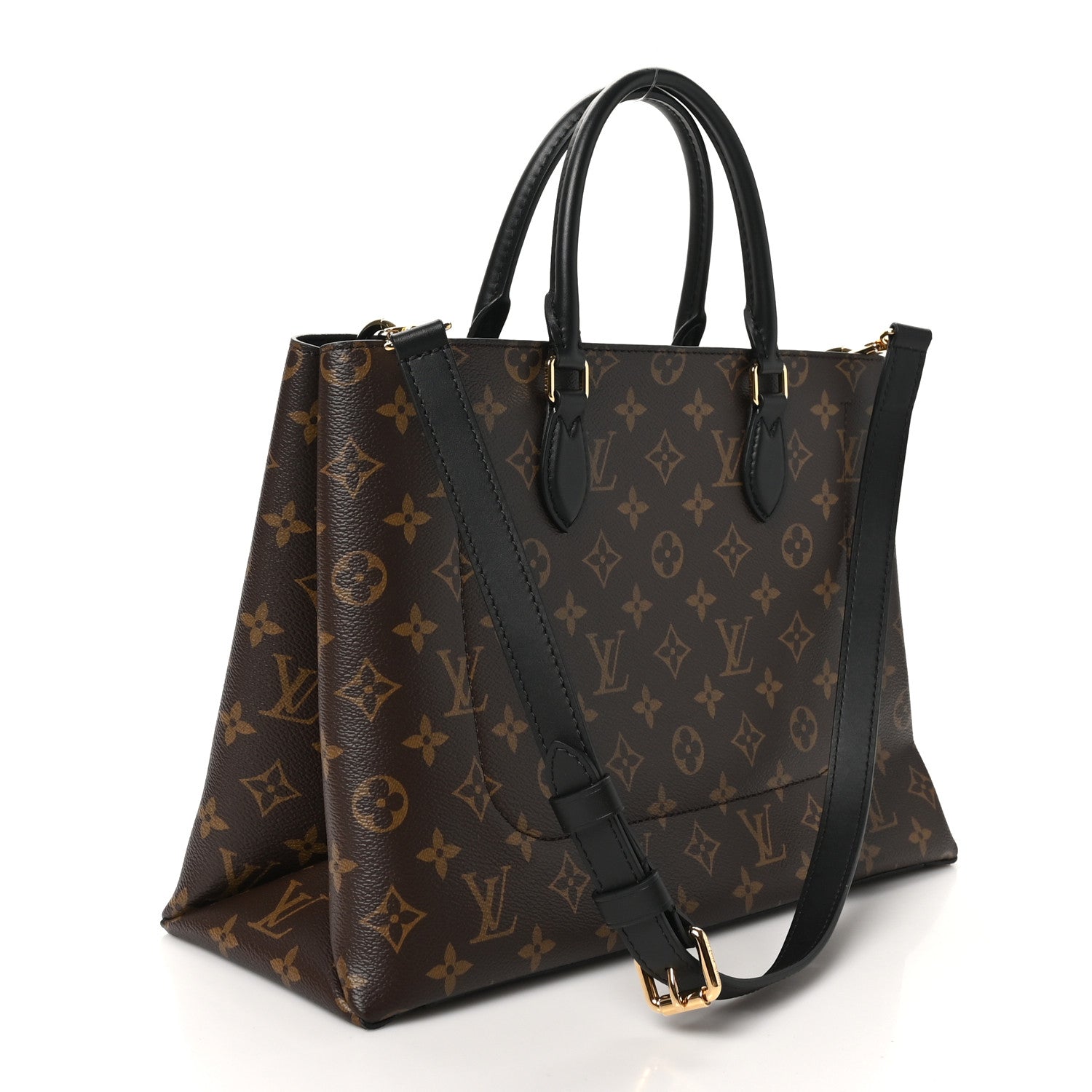 Louis Vuitton Monogram Flower Tote Black 2 of 10