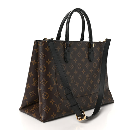 Louis Vuitton Monogram Flower Tote Black 2 of 10