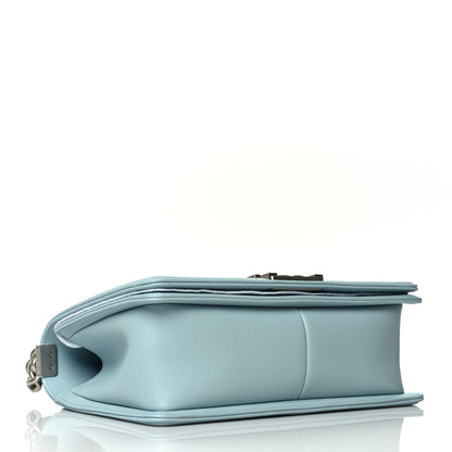 Chanel Lambskin Quilted Medium Boy Flap Light Blue 4 of 10