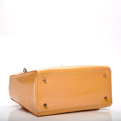 Christian Dior Patent Diorissimo Medium Lady Dior Orange 5 of 10