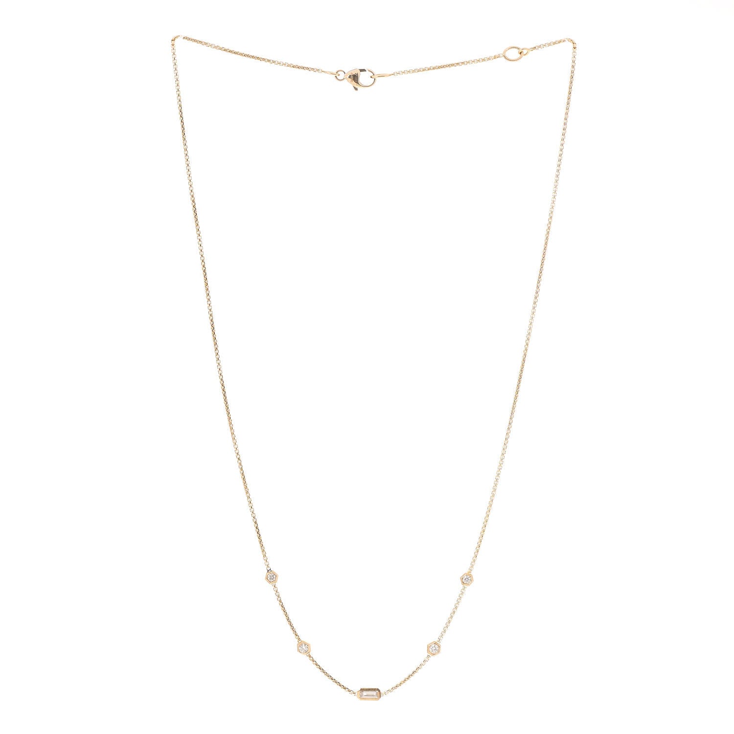 David Yurman 18K Yellow Gold Diamond Novella Necklace 3 of 6