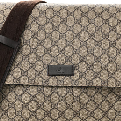 Gucci GG Plus Monogram Messenger Diaper Bag Dark Brown 9 of 12