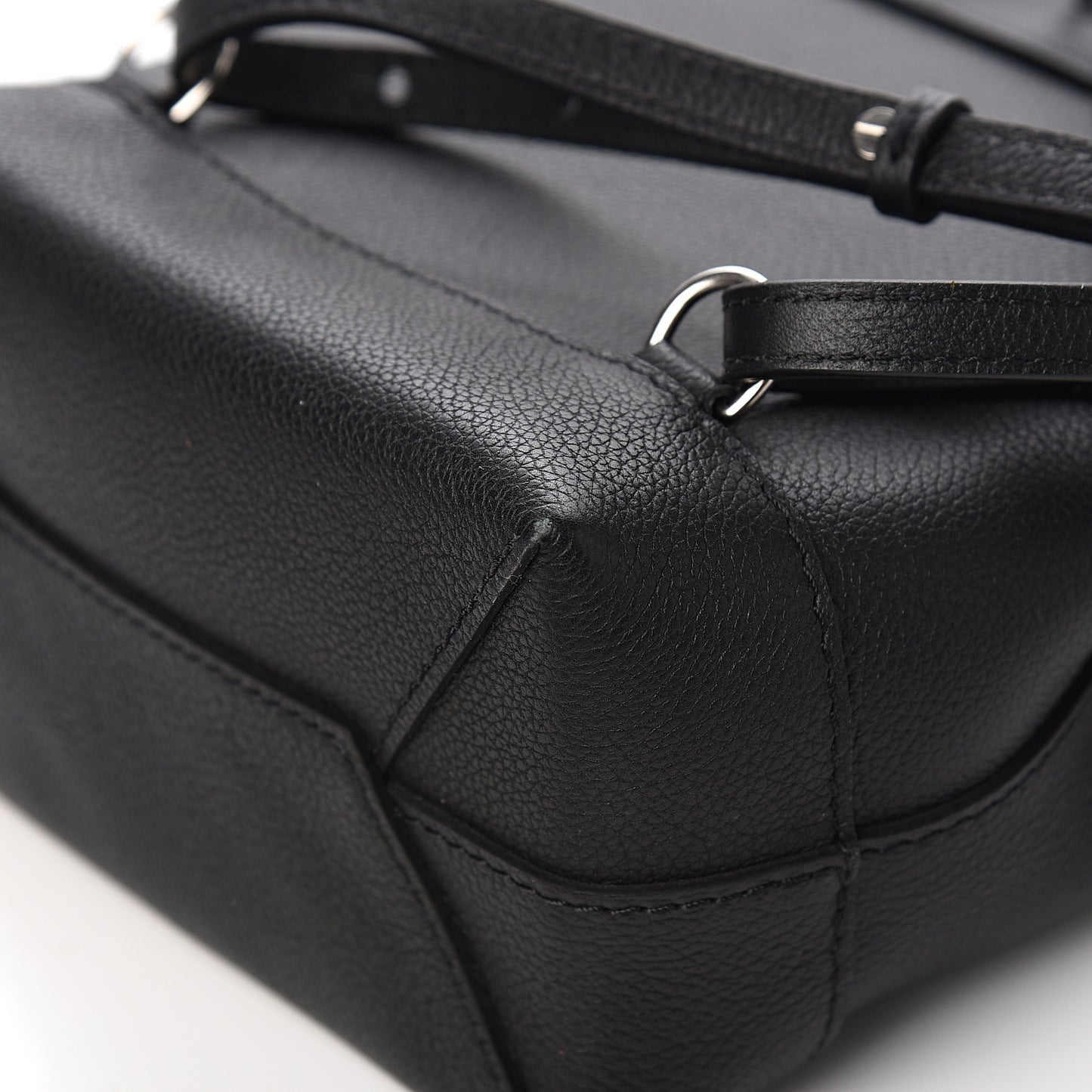 Calfskin Lockme Backpack Black